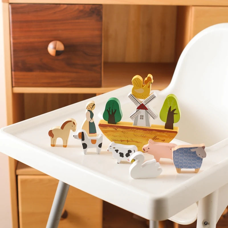 Bauernhof Balance Spiel Holz